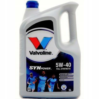 Valvoline Synpower 5W40 5L – vysokovýkonný syntetický olej s OEM schváleniami MB 229.3, VW 502/505